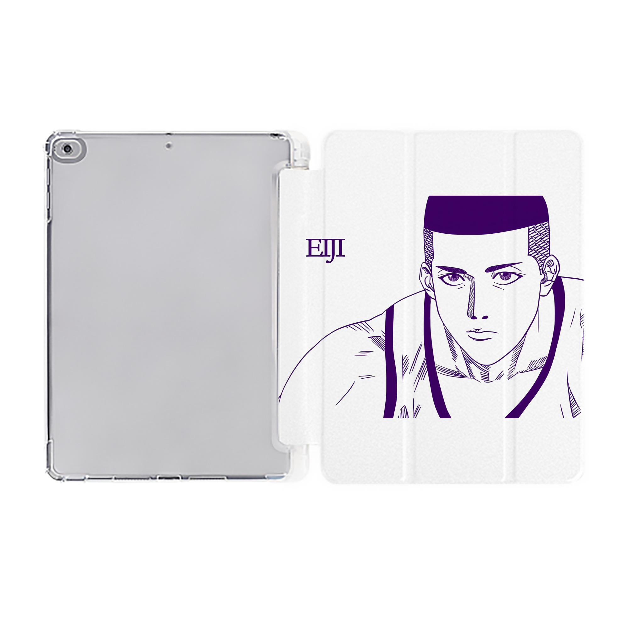（画像用） SLAM DUNK／スラムダンク IPad ケース ペン収納付き 三つ折りスタンド PUレザー×シリコン 対応機種9.5/10.5/10.9インチ